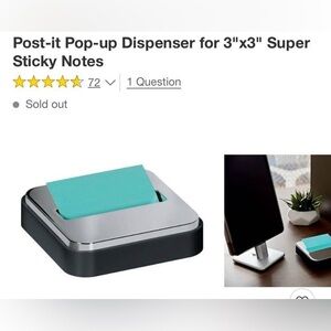 Pop-up Dispenser for Sticky Notes